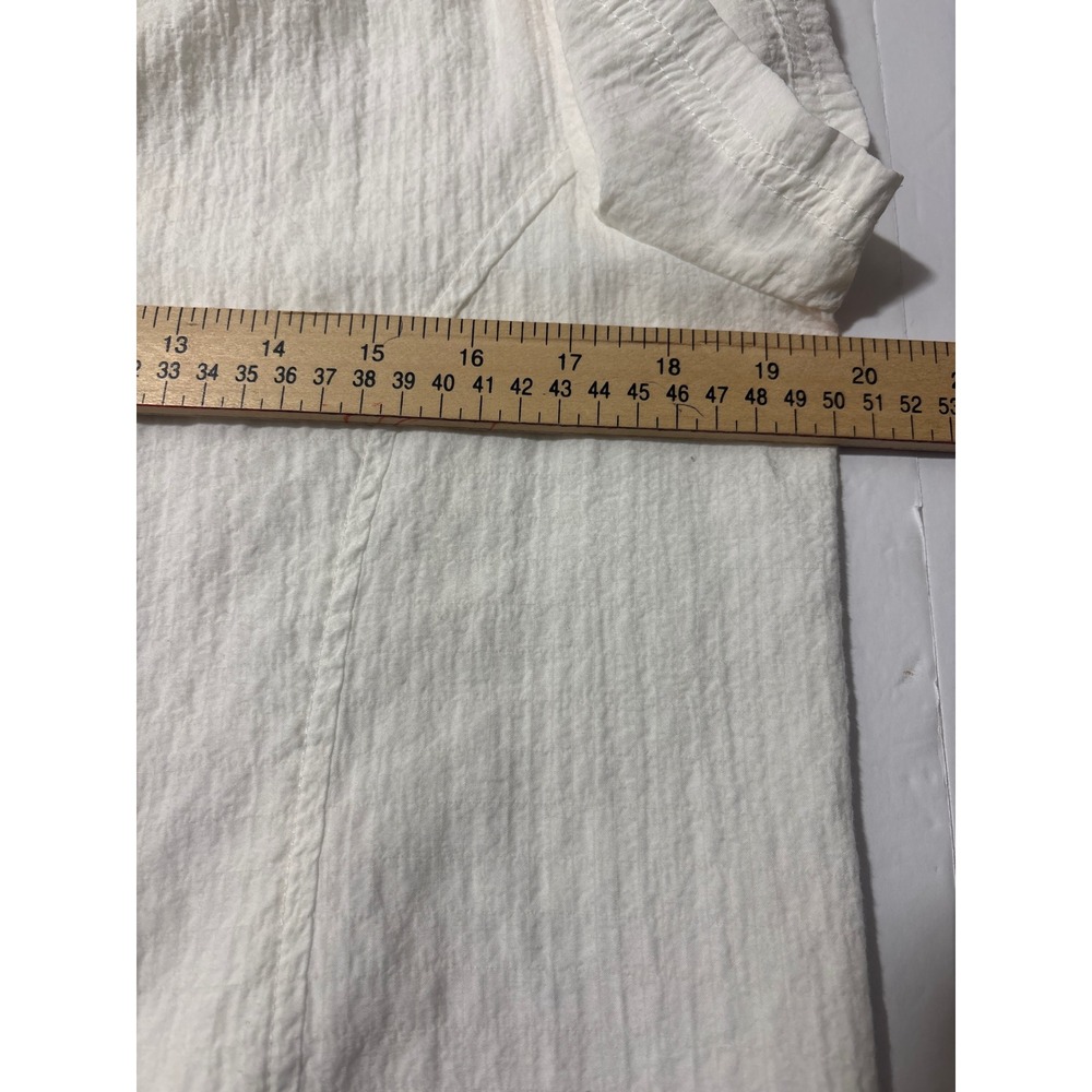 White Stag Arctic White Textured Button Up Short Sleeve Shirt WL21722 Womens M - Picture 5 of 9